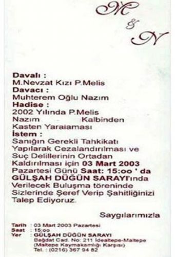 İlginç düğün davetiyeleri 