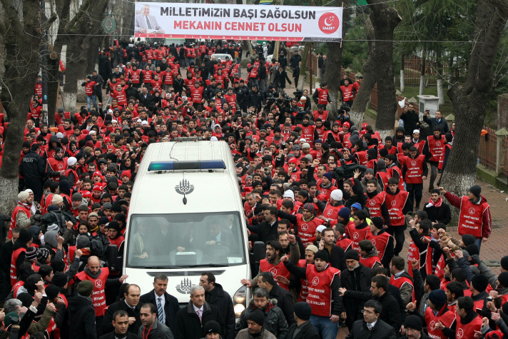 Erbakan'ın cenaze töreni