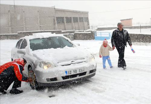 Türkiye'den kar manzaraları