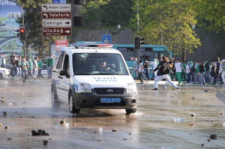 Bursa'da olaylar çıktı