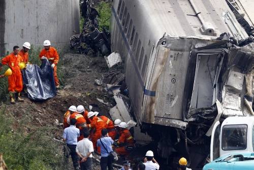 Çin'de tren kazası