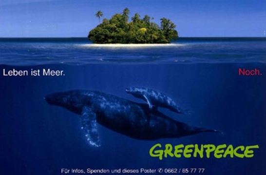 Greenpeace'den çarpıcı reklamlar