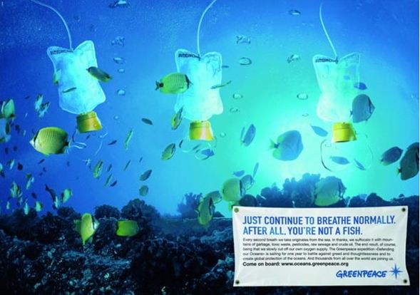 Greenpeace'den çarpıcı reklamlar