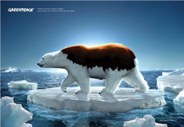 Greenpeace'den çarpıcı reklamlar