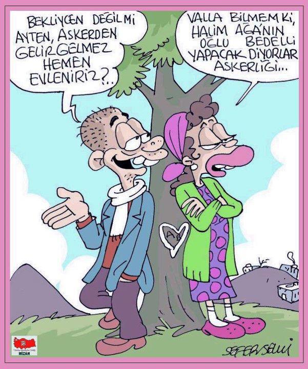 Bedelli askerlik karikatürleri