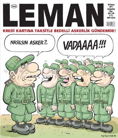 Bedelli askerlik karikatürleri