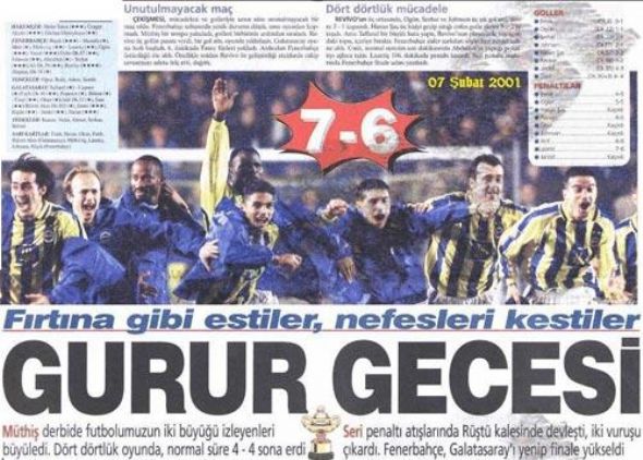 25 Yılın Unutulmaz Galatasaray-Fenerbahçe Derbileri 