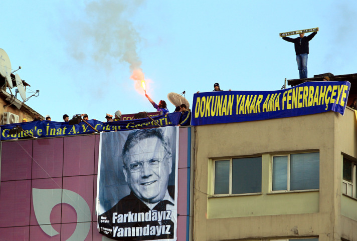 Kadıköy'de Fenerbahçe mitingi