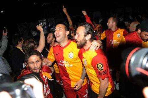 Galatasaray'ın şampiyonluk sevinci