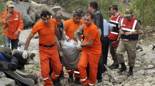 Erzurum'da feci kaza