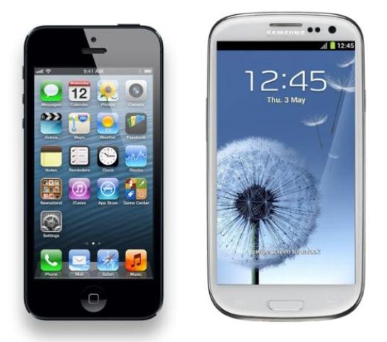 iPhone 5, Galaxy S3 ve Oppo Find 5