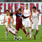 Trabzonspor-Kayserispor maçından kareler