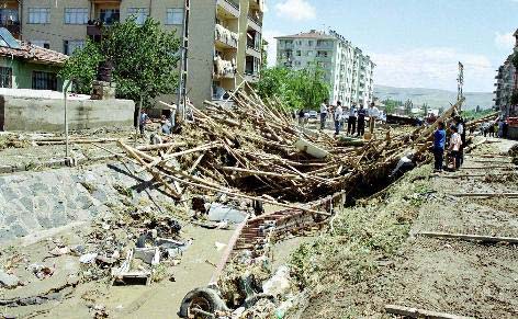 Rize'de sel baskını