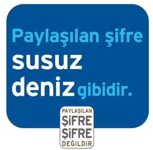 Şifreniz bu ise yandınız!