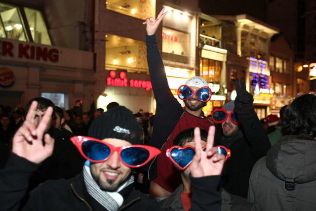 Taksim'de yılbaşı