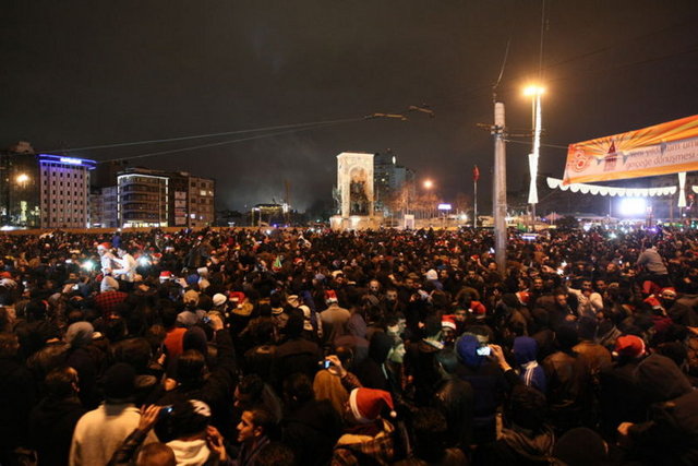 Taksim'de yılbaşı