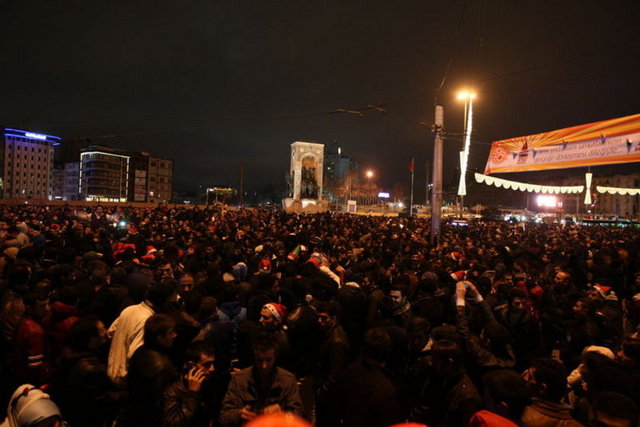 Taksim'de yılbaşı