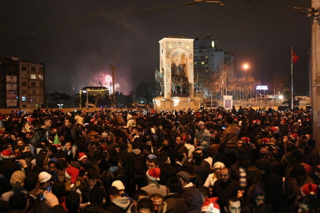 Taksim'de yılbaşı