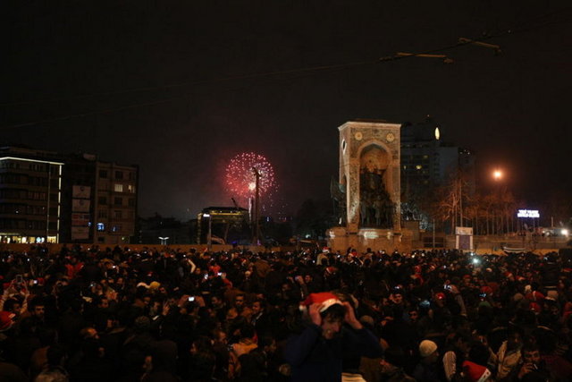 Taksim'de yılbaşı