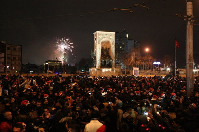 Taksim'de yılbaşı