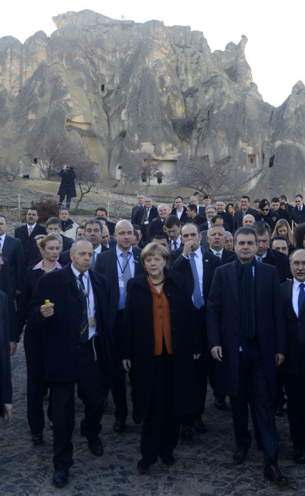 Merkel Kapadokya turunda