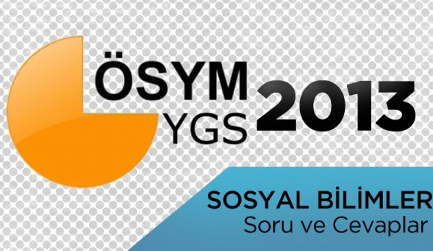 YGS 2013 soru ve cevapları