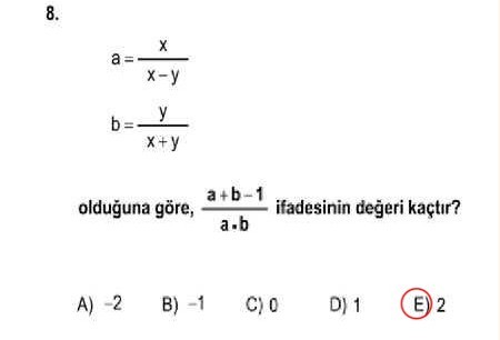 YGS 2013 soru ve cevapları