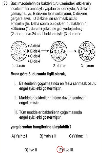 YGS 2013 soru ve cevapları