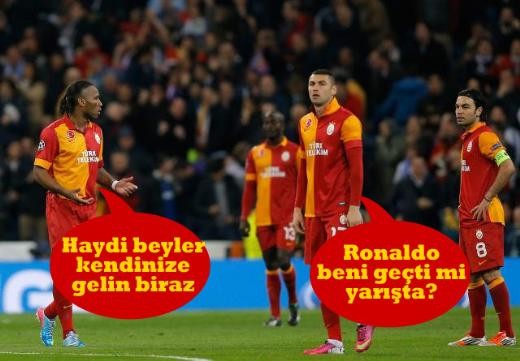 Real Madrid - Galatasaray maçının fotoromanı