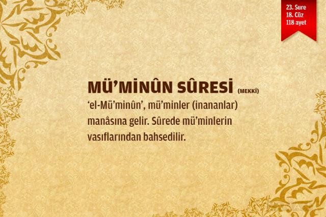 Sûre isimlerinin manalarını biliyor musunuz?