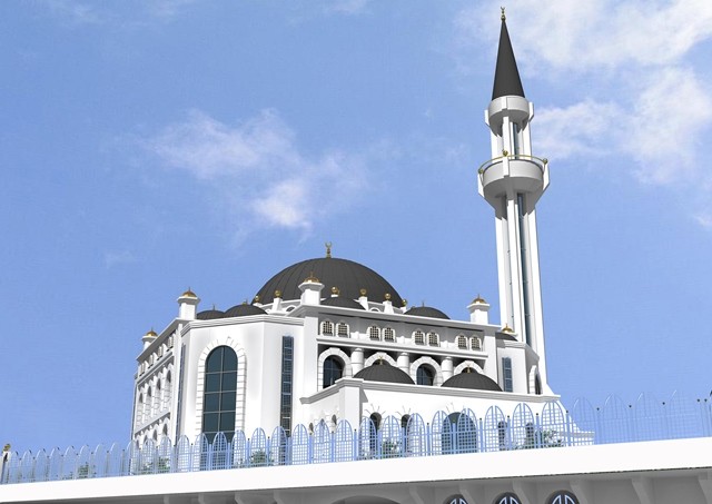 Yıkılan caminin yerine muhteşem cami