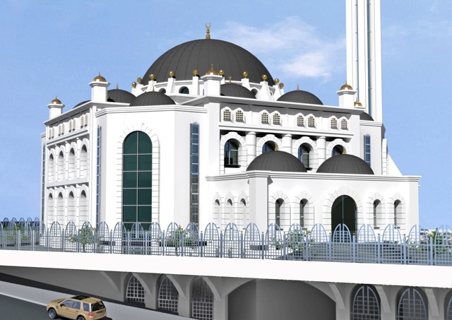 Yıkılan caminin yerine muhteşem cami