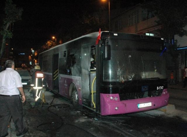 İETT otobüsüne molotoflu saldırı!