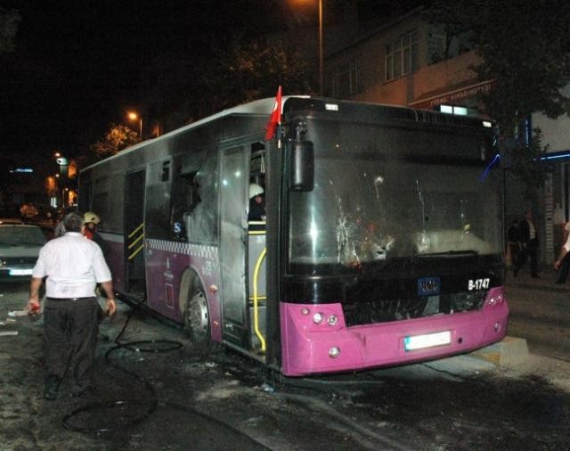 İETT otobüsüne molotoflu saldırı!