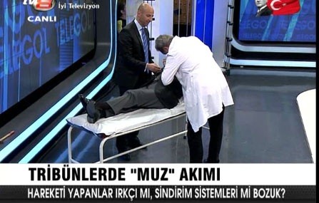 Canlı yayında muz rezaleti