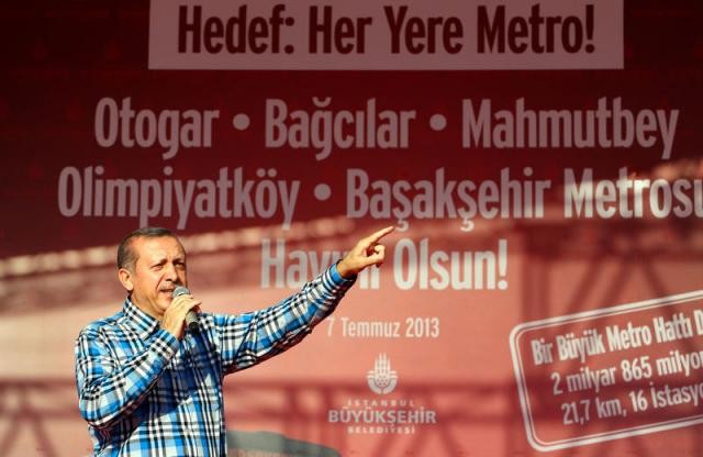 Başbakan metro açılışında