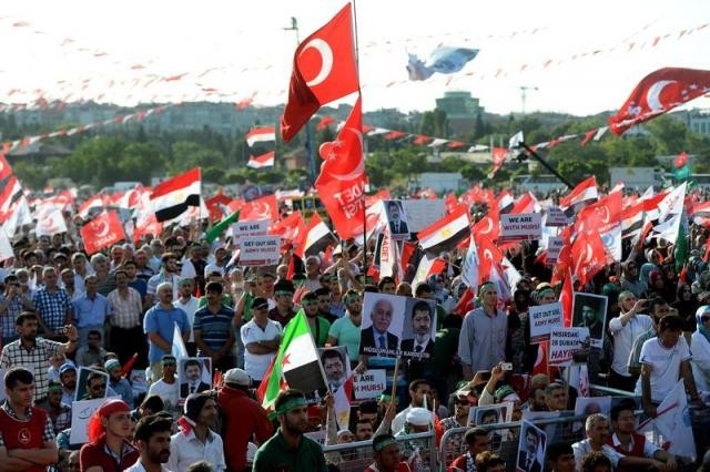 "Darbelere Hayır, Mısır'a Destek" mitingi