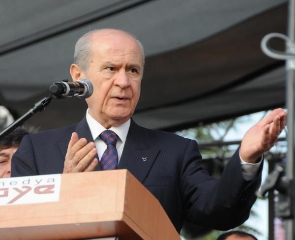 MHP lideri Bahçeli, Türklük Anıtı'nda