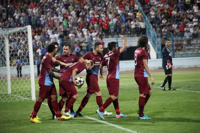 Kukesi - Trabzonspor maçından kareler