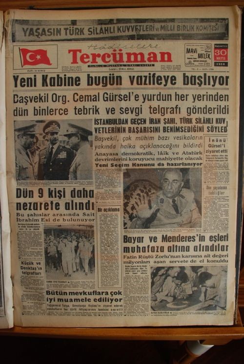 27 Mayıs Darbesi'nin gazete manşetleri