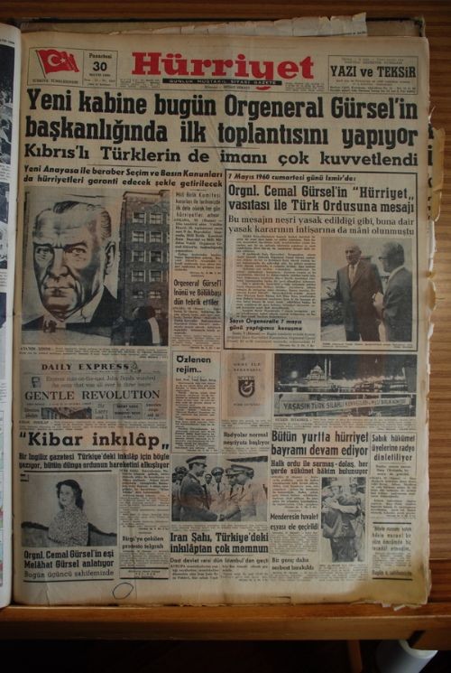 27 Mayıs Darbesi'nin gazete manşetleri