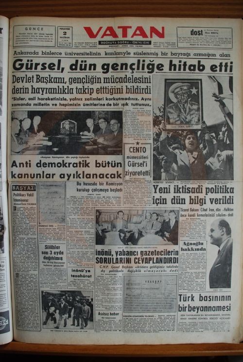 27 Mayıs Darbesi'nin gazete manşetleri