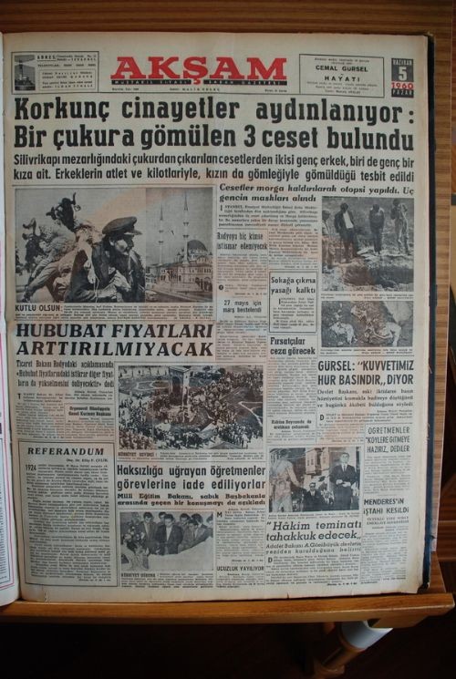 27 Mayıs Darbesi'nin gazete manşetleri