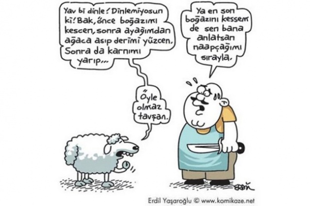 Kurban Bayramı karikatürleri kırdı geçirdi!