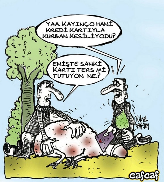 Kurban Bayramı karikatürleri kırdı geçirdi!