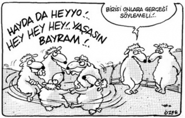 Kurban Bayramı karikatürleri kırdı geçirdi!