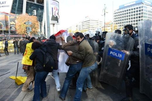 Ankara Kızılay'da olaylar çıktı