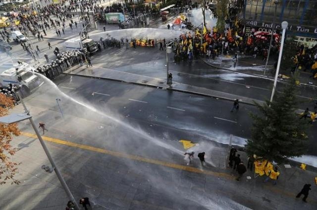 Ankara Kızılay'da olaylar çıktı