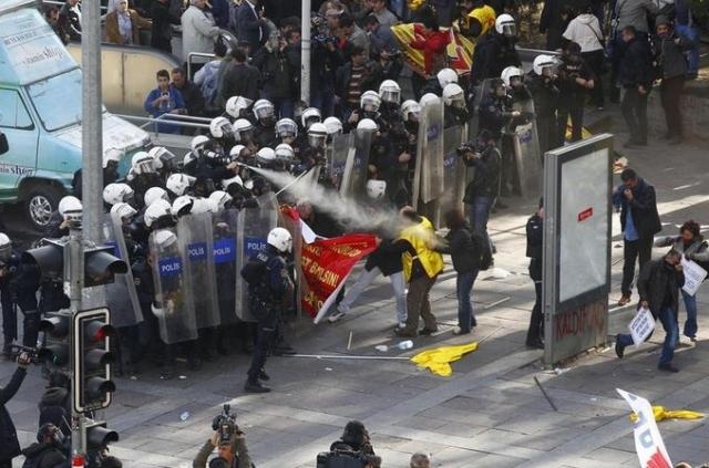 Ankara Kızılay'da olaylar çıktı