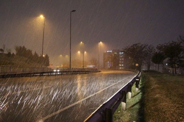 İstanbul'dan kar manzaraları